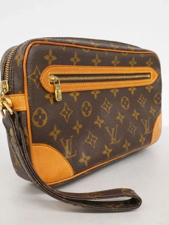 Louis Vuitton Clutch Monogram Marly Dragonne GM Brown - Picture 2 of 10